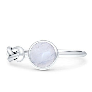 Tangled Knot Moonstone Ring Solid 925 Sterling Silver Wholesale